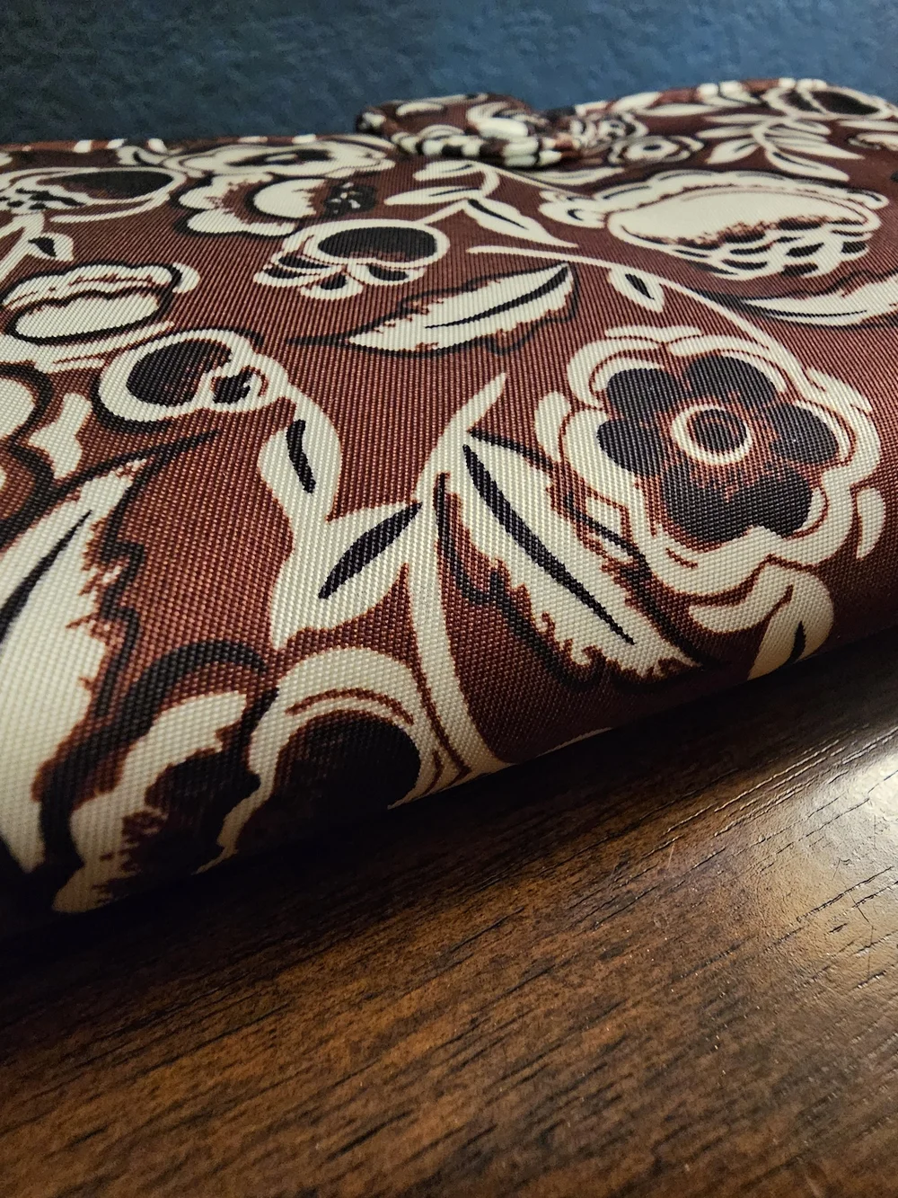 Vera Bradley Cinnamon and Cream Floral Wristlet Wallet - Picture 3 of 7